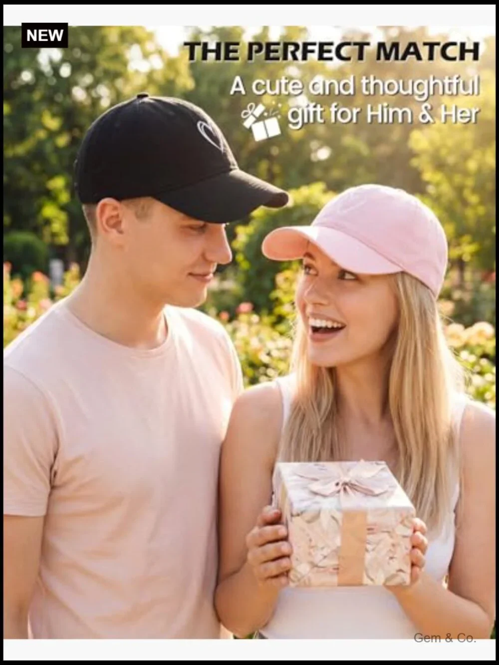 Adjustable Cotton Baseball Cap with Heart Embroidered Design, Unisex Dad Hat